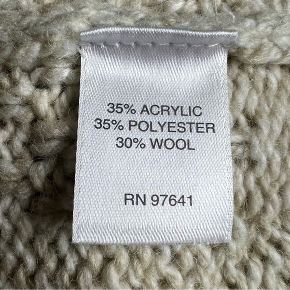 J. JILL Cable Knit Hooded Zip Cardigan Sweater XS - Picture 8 of 9